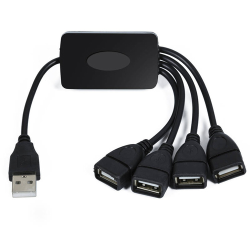 YT26 | USB-splitter - HUB voor 4 USB-poorten | USB 2.0-splitter