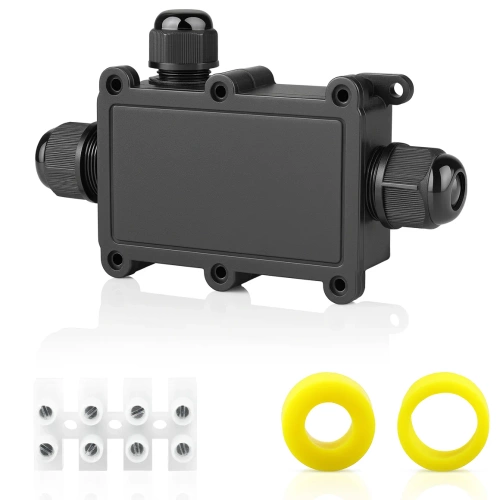 Hermetisk kabeldåse IP68 3-polet | Elektrisk samlemuffe 450 V 24 A til kabler 4–11 mm | M686-C3