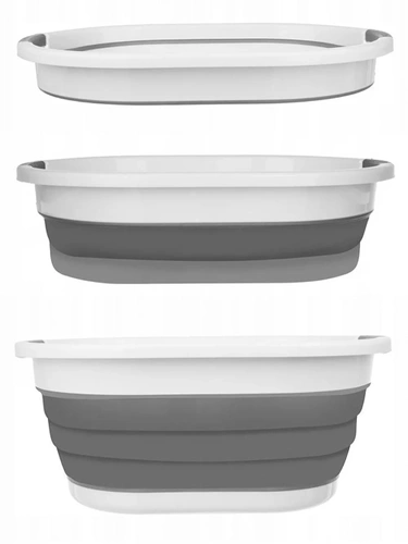 XJP-40L-GRIS | Bol pliable en silicone. Pour le lavage.