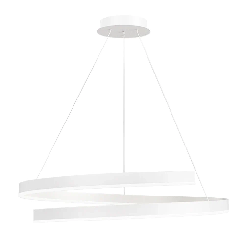 Moderne Pendelleuchte 60 cm | Spiralförmige LED-Lampe 80W | RLO-60CM-80W-W
