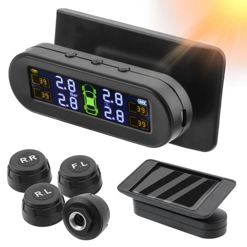 TPMS-H1-1 | Solárny systém TPMS | 4 snímače tlaku a teploty pneumatík