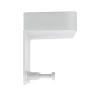 ZW-J26-BLANCO | Llavero de metal con estante | Percha de ropa blanca | Percha con ganchos