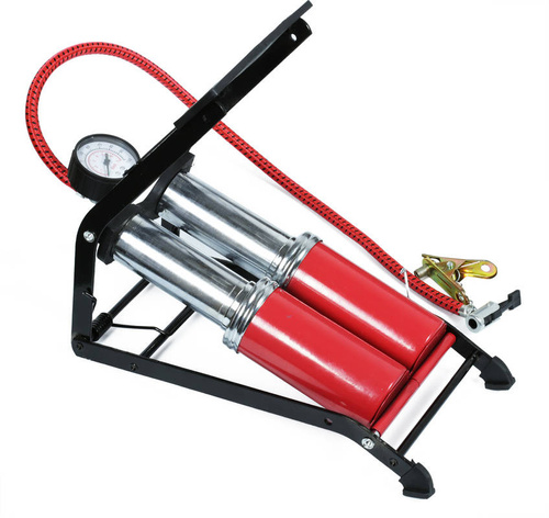 CC-110A | Pompa a pedale a due pistoni per pneumatici, palloni, materassi, giochi gonfiabili | massimo 7 bar