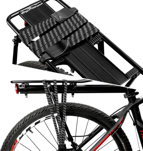 3-in-1 elastic luggage straps | Universal carrier attachment with hooks | Strong, durable carrier rubber | SGXLS-68