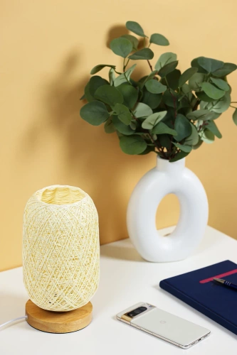 ZBD-C2314-BG | Lampe de chevet en rotin | Lampe de table élégante