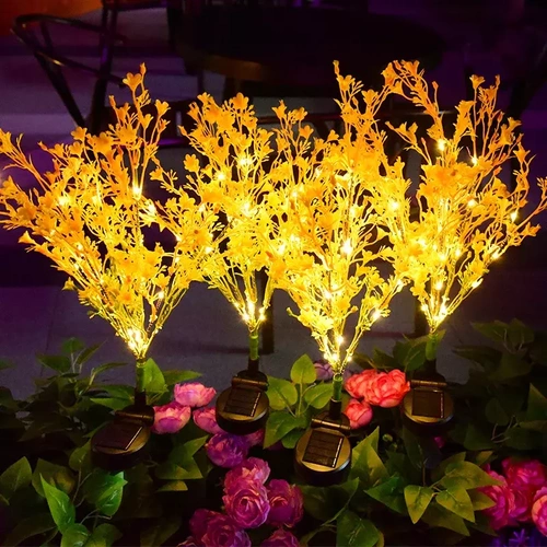 FLD-15-ŽLUTÁ | Zahradní LED solární lampa Forsythia | 70 cm, 600 mAh