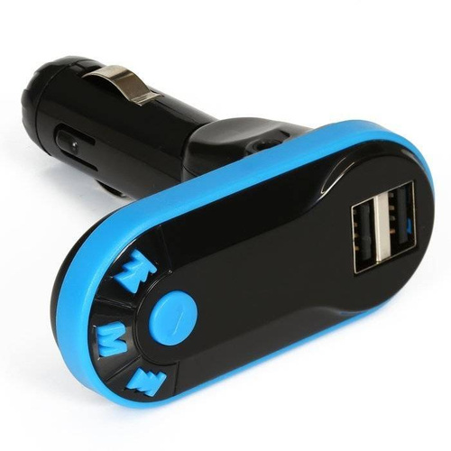 BT-02 | Bluetooth FM Transmitter | Wireless Radio Adapter mit Mikrofon & 2 USB Aufladung | Universelles Auto Ladegerät | LED Display Freisprechen Car Kit | Auto Musik-Player unterstützt TF-Karte USB-Disk