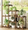 NZ251-BAMBOO | Wooden flower stand for flower pots | Plant stand | Flower shelf