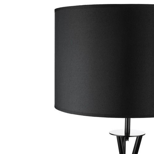 HM113-NOIR | Lampadaire noir | Éclairage moderne et élégant pour le salon et la chambre | Lampadaire noir avec structure en métal