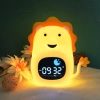 LED-kinderwekker met nachtlampje en witte ruis - gekleurd licht, alarm, simulatie van zonsopgang | Nachtlampje met ingebouwde batterij | JL-822