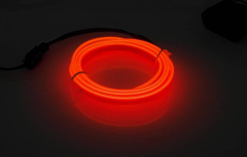 El Wire Set Naranja 3M - Luz Ambiental EL Wire fibra óptica con inversor de 12V independiente