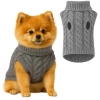 Suéter para perro o gato | talla L | cuello alto, cálido, elástico | PET-014L-GREY