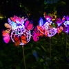 FLD-09-C | Butterflies LED solar garden lamp | 65cm, 600mAh
