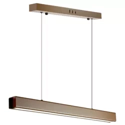 SX41-60CM-24W-BR | Modern rectangular hanging lamp | remote control | LED | Brown