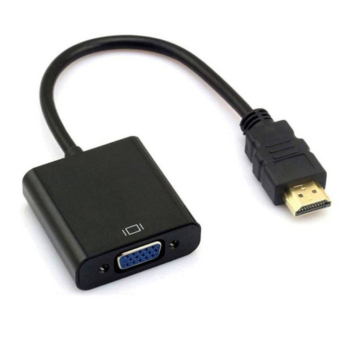 H-V1B-20CM-Black | Converter from HDMI to VGA | D-SUB | FULL HD 1080p | 15 cm