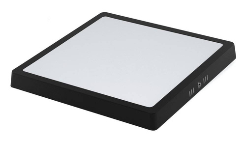 SY-SS124-B | štvorec | Čierny LED strop 24W | Neblikajúci CCD panel na povrchovú montáž