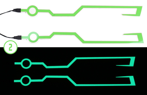 MEL - Ambient lighting for a motorcycle helmet
