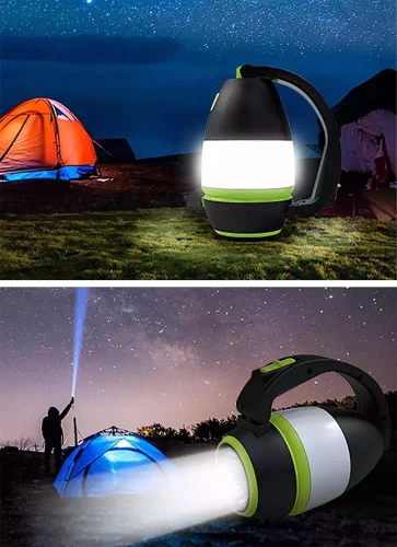 HWL-005 | Lâmpada LED multifuncional para acampamento, lanterna turística com função de maleta 3 modos de iluminação, 1500mAh