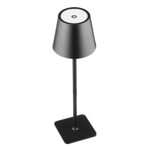 HJA28-NEGRU-1 | Lampa de masa cu baterie incorporata | Lampă de noapte sensibilă la atingere