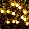 FLD-01-W | Lampada solare da giardino a sfere a LED | 73 cm, 600 mAh