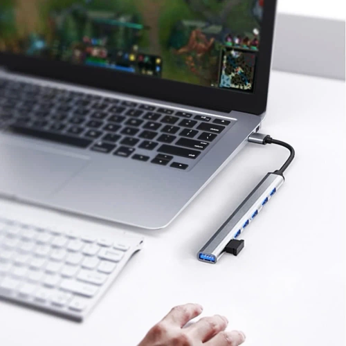 HUB | Splitter USB la 7x USB-A | adaptor, splitter 7-în-1