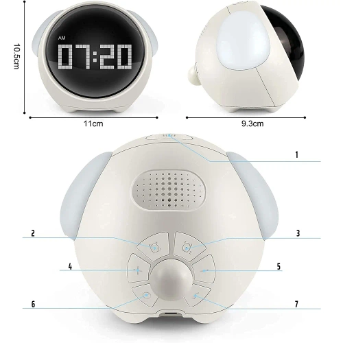 SG-8-W | Budík s LED osvětlením | Interaktivní hodiny