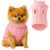 Pull doux et extensible pour chien ou chat | taille L | rose | PET-014L-PINK