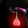 Luce posteriore a LED a forma di cuore per bicicletta | Luce in silicone impermeabile con tre modalità di funzionamento | DKD-032