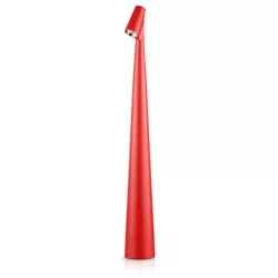 HMS-455-ROT | Tischleuchte 43cm | Kabellose Nachtlampe mit integriertem Akku | Lampe mit Touch-Steuerung