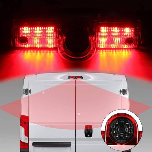 Dedicated reversing camera in the STOP lamp | Suitable for Fiat Ducato, Citroen Jumper, Peugeot Boxer