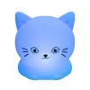 Szilikon LED Éjszakai Fény Kitty | Hordozható Gyereklámpa 9 Világos Színben | USB Újratölthető Lámpa | JL-228