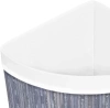AYL-60L-СИВ | Сив кош за пране | Бамбуков контейнер за играчки | Дървен кош за дрехи |. Кош за пране с едно отделение за баня | Ъглов кош
