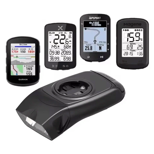 3-i-1 LED cykellygte med horn | Holder til Garmin GPS-computer eller -telefon | Smart belysning med indbygget batteri | 05BQ0062