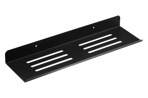 BDS-L40CM-B| Mensola da bagno in metallo | Mensola doccia nera 40 cm | Mensola sospesa