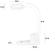 WD-T03-WIT | LED-bureaulamp met inductieve lader | Wit
