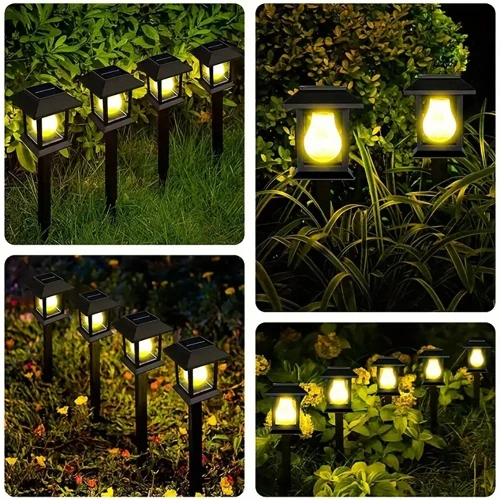 HK-115B | Lampe de jardin solaire LED | Poste à coller
