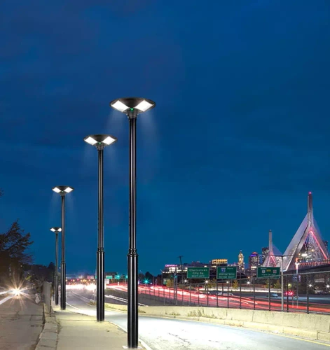 LDT-B240 | Straatlantaarn, LED-lamp op zonne-energie UFO | 300W, 8Ah, IP65, 240 LEDSMD5730 | groot zonnepaneel 6V/13W | Op afstand