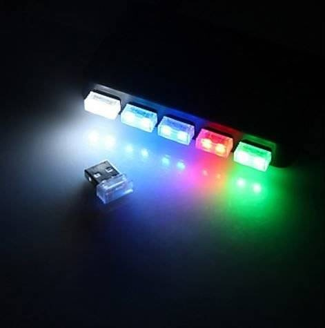 CAL01-USB Lâmpada LED USB 1 SMD | NANO | para banco de potência, laptop | Luz ambiente USB 5V
