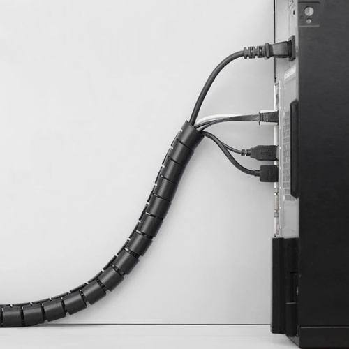CRG-002-2.6M | Capa, organizador para cabos e fios | Preto