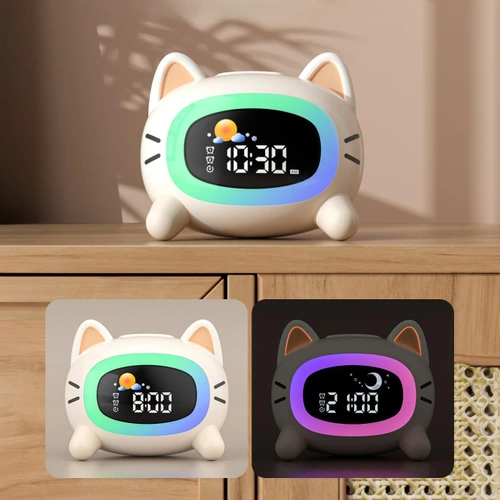 SG-5-W | Despertador com luz LED | Assista com função de mudança de cor