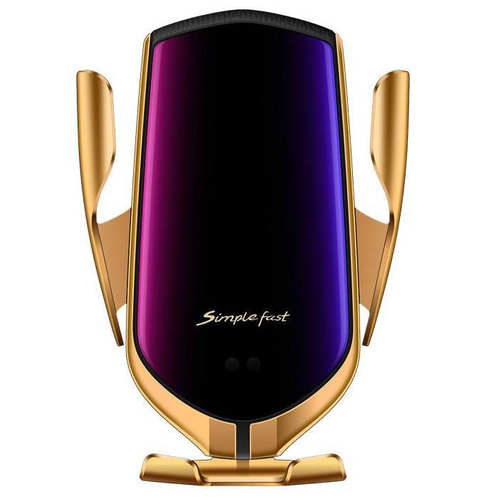 Q005 | Soporte electrónico para coche con carga inductiva Quick Charge 3.0 de 10W