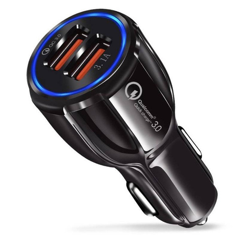 CA-002 | 3.1A fast car charger with 2 USB ports | Quick Charge 3.0