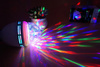 MA25-RGB-3W | Roterende discoballamp | RGB LED-projector | E27 draad