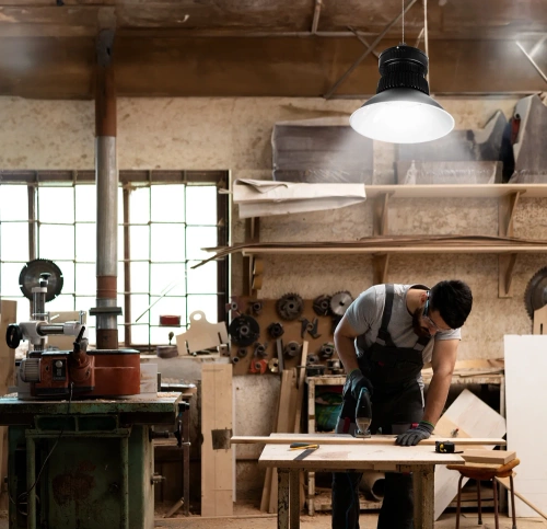 YM-HB100W-B | Lampe industrielle | Projecteur d'entrepôt | DIRIGÉ