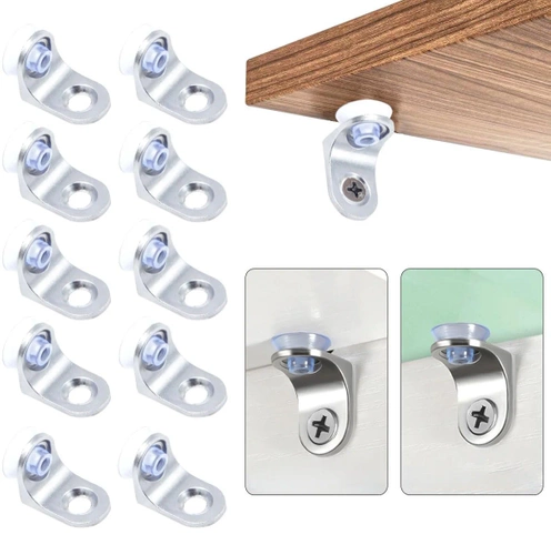 FB-A15-ZILVER | Plankhouder | Steunen voor glazen planken | Set van 10 steunen