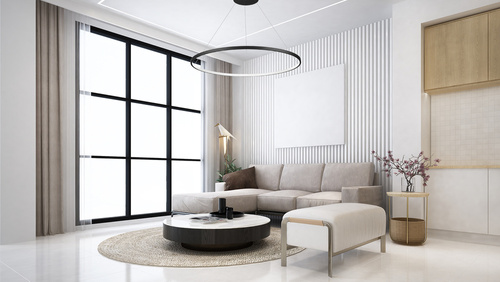 RLK-C01-30W-B | Lampe à suspension moderne d’une seule pièce | LED | Noir