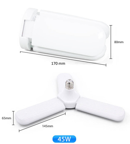 Z868-45W| Lampada a sospensione a LED 45W - Lampadina E27 come un ventilatore