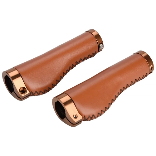 Manoplas ergonômicas para bicicleta | Manoplas de bicicleta em couro PU elegantes |PUBT-G211A-BR