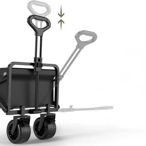 Opvouwbare toeristenwagen | Grote transportwagen 100kg | Strandwagen 120L | CP01-80