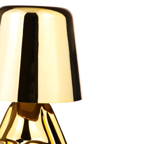 Moderne Tischleuchte mit Touch-Bedienung | Nachttischlampe mit integriertem Akku | gold | HJA23-H-GOLD